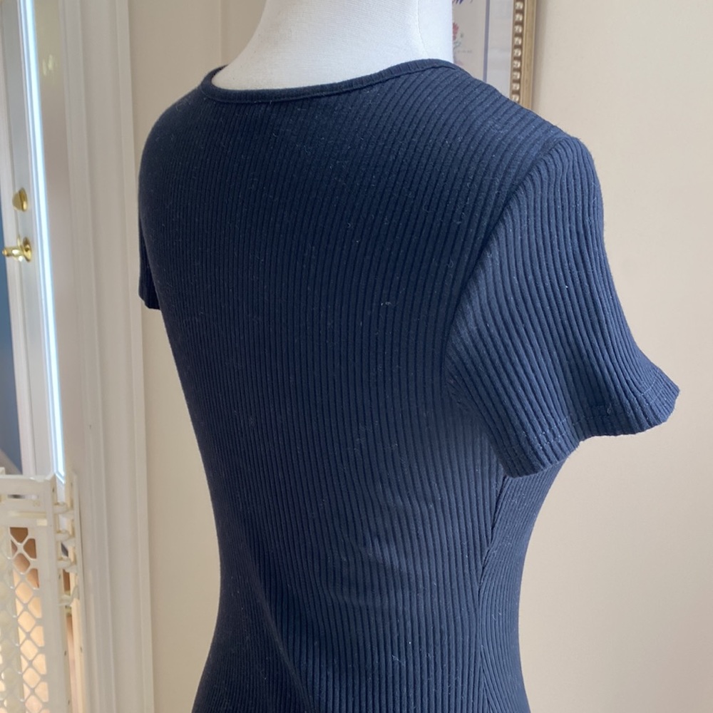 • Shein Black Ribbed Dress • - Picture 5 of 6